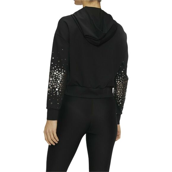 ULTRACOR Black Hoodie Radon Celestial Crop Nero Metal Sweatshirt Lounge Small - Picture 2 of 5